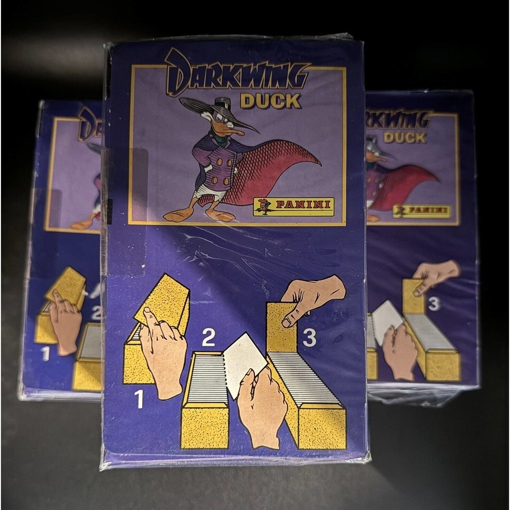 1991 Darkwing Duck Album Sticker Box 100‎ Packs Sealed Panini FREE SHIPPING